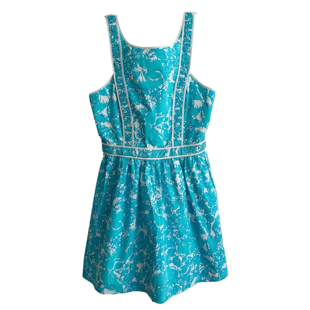 Lilly Pulitzer Becky Shorely Blue Dress 8 - Picture 5 of 7